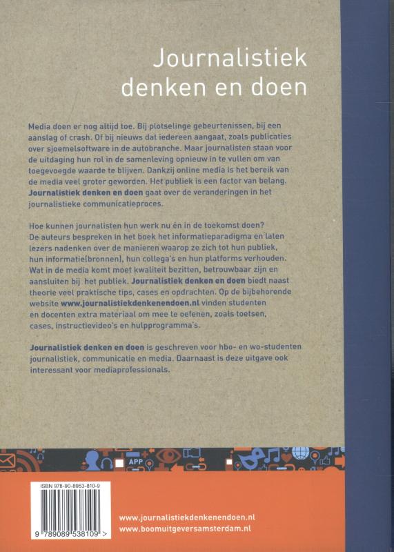 Journalistiek denken en doen achterkant