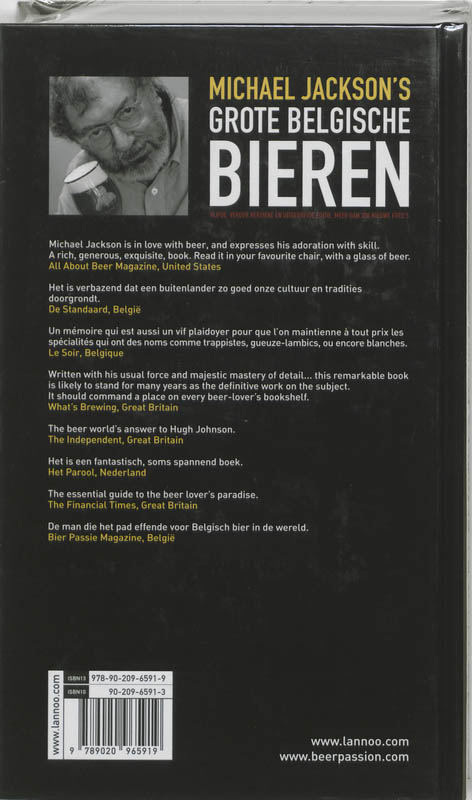Michael Jackson's grote Belgische bieren Michael Jackson'S Grote Belgische Bieren achterkant