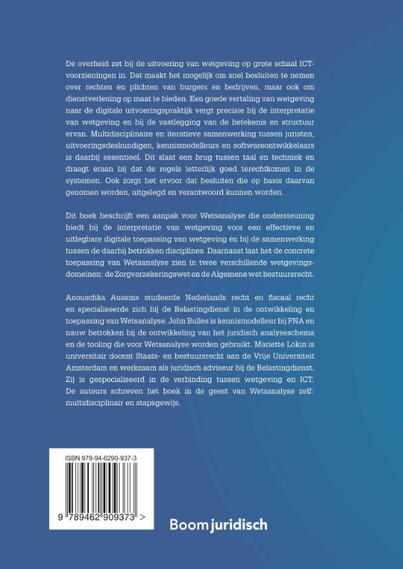 Wetsanalyse achterkant