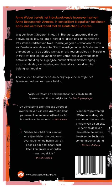 Annette, een heldinnenepos achterkant