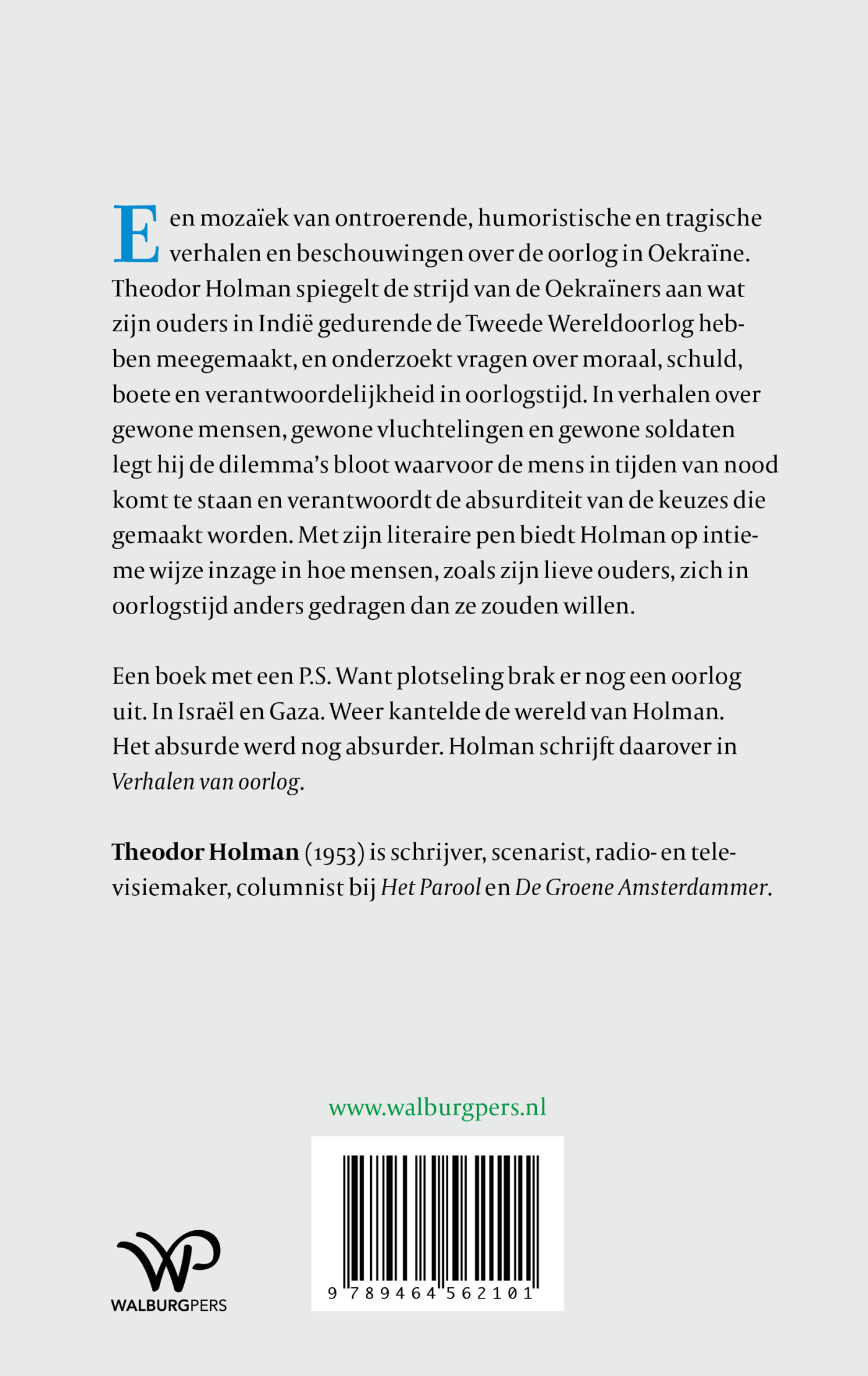 Verhalen van oorlog achterkant