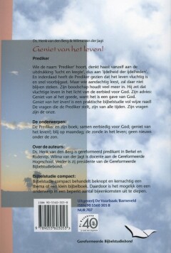 Geniet van het leven / Bijbel en kerk achterkant