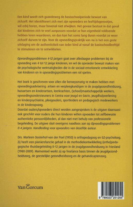 Opvoedingsproblemen 4-12 Jarigen achterkant