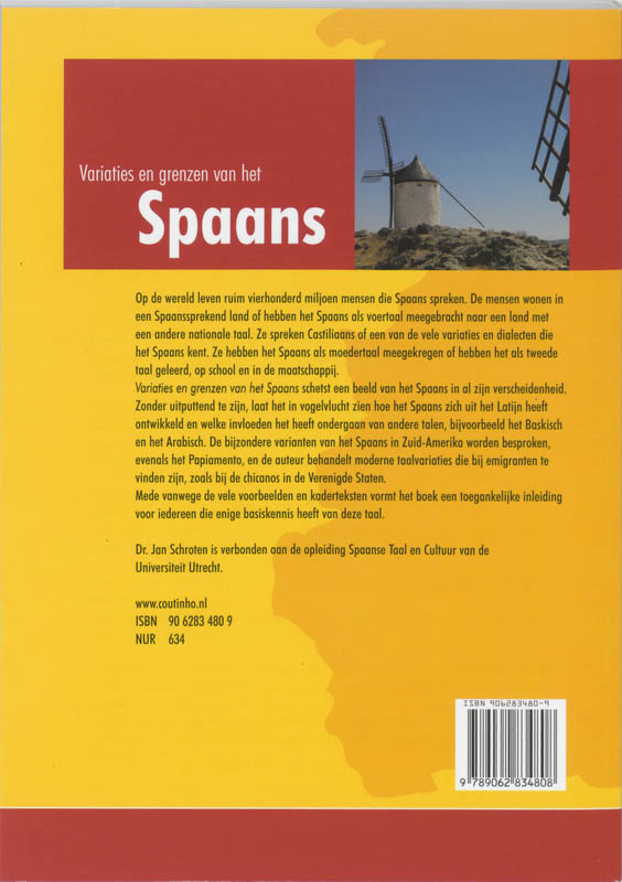 Variaties en grenzen van het Spaans achterkant