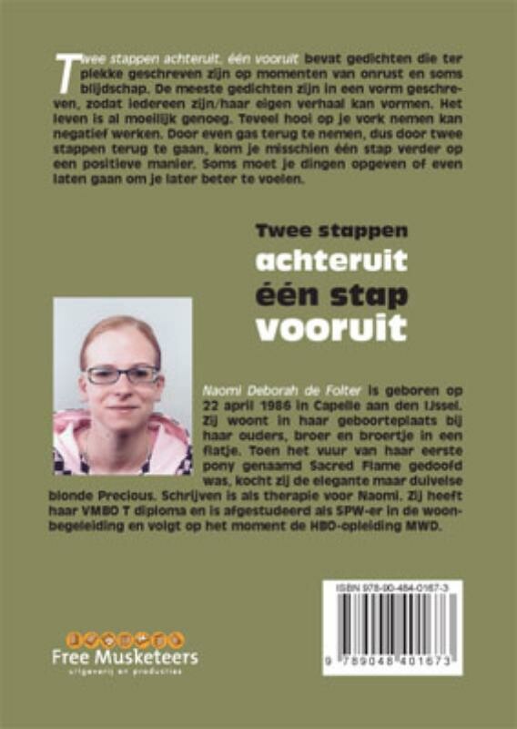 Twee stappen achteruit, een stap vooruit achterkant