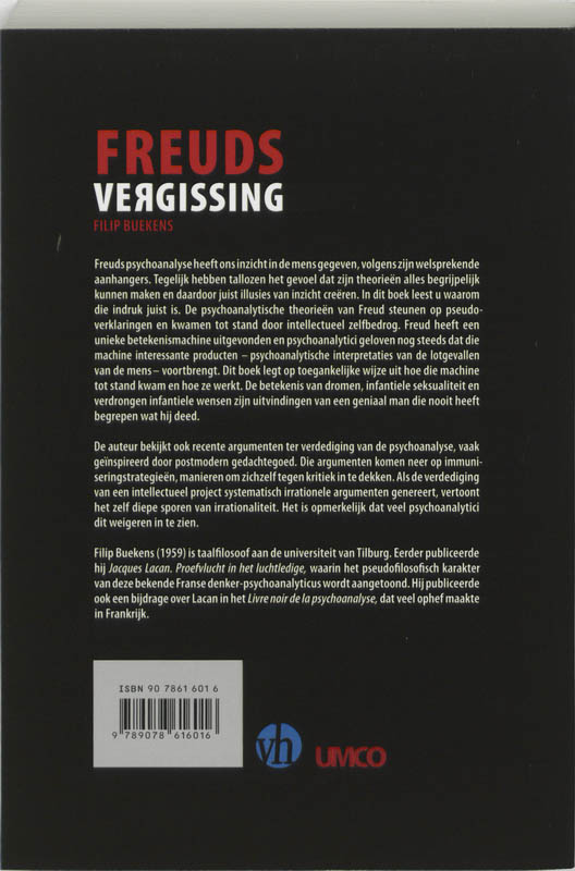 Freuds Vergissing achterkant