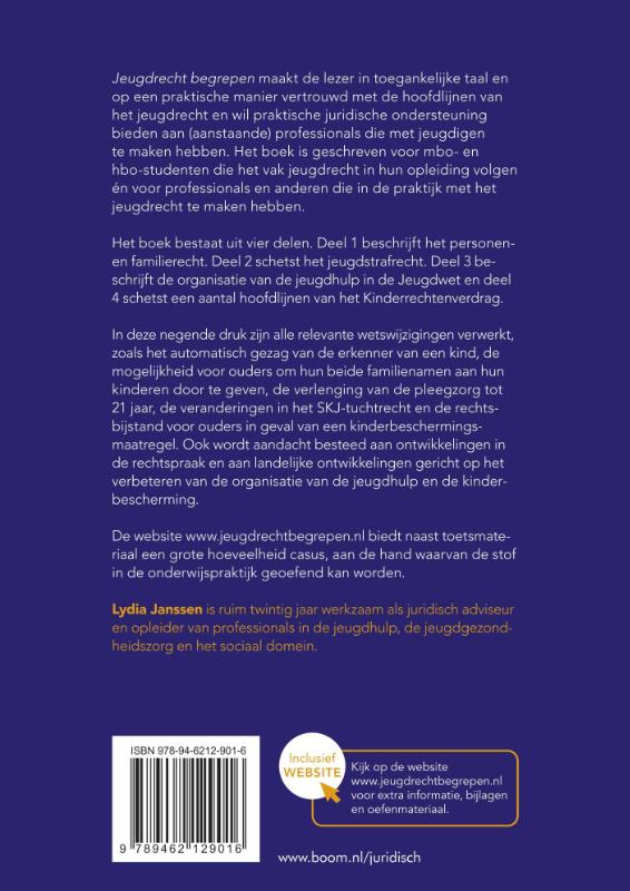 Jeugdrecht begrepen / Recht begrepen achterkant