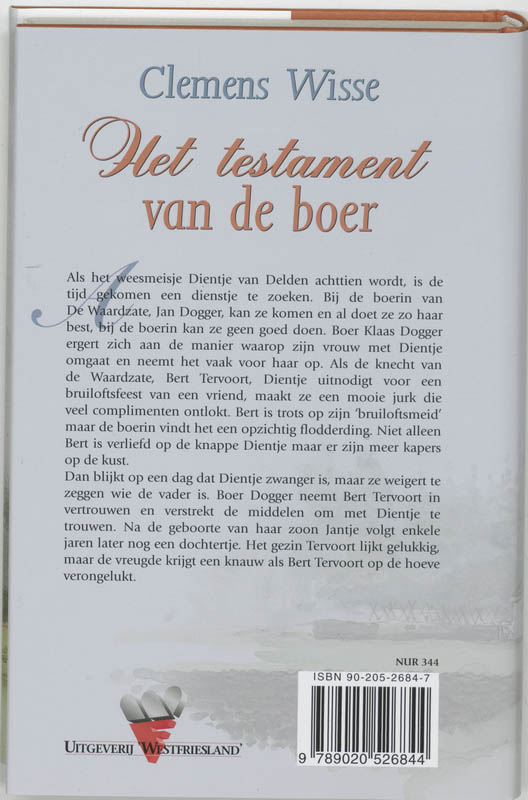 Het testament van de boer achterkant