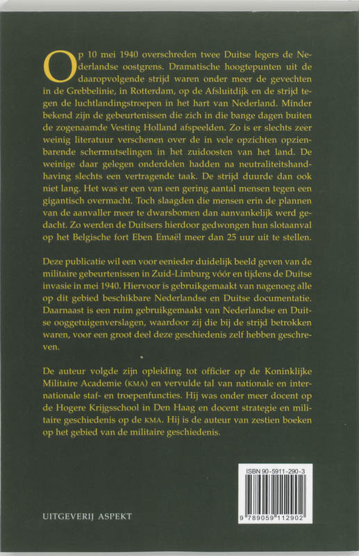 Oorlog in Zuid-Limburg 10 mei 1940 achterkant