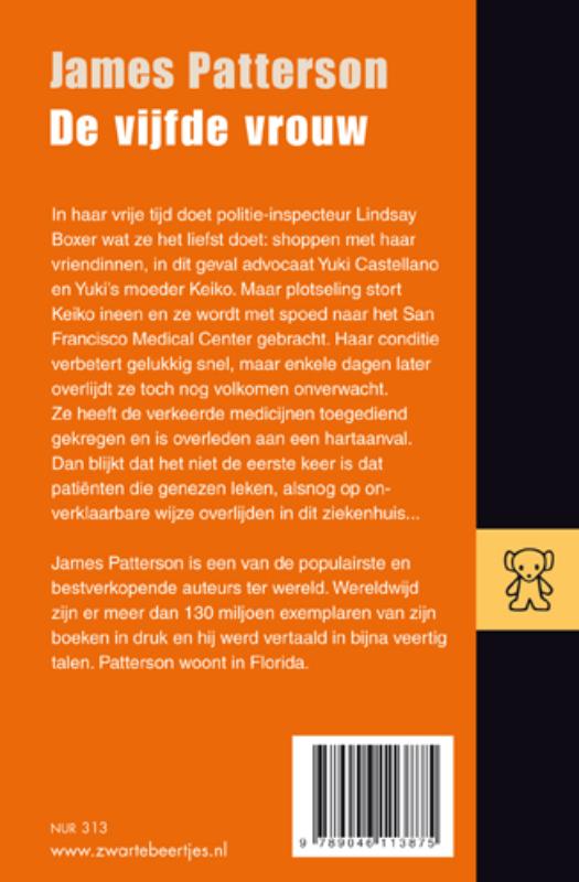 De vijfde vrouw / Women's Murder Club / 5 De vijfde vrouw / Women's Murder Club / 5 achterkant