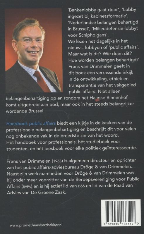 Handboek public affairs achterkant