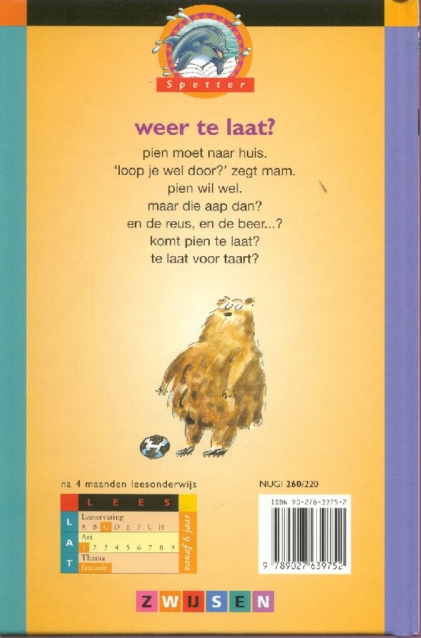 Weer te laat ? / Spetter 3 Serie 1 achterkant
