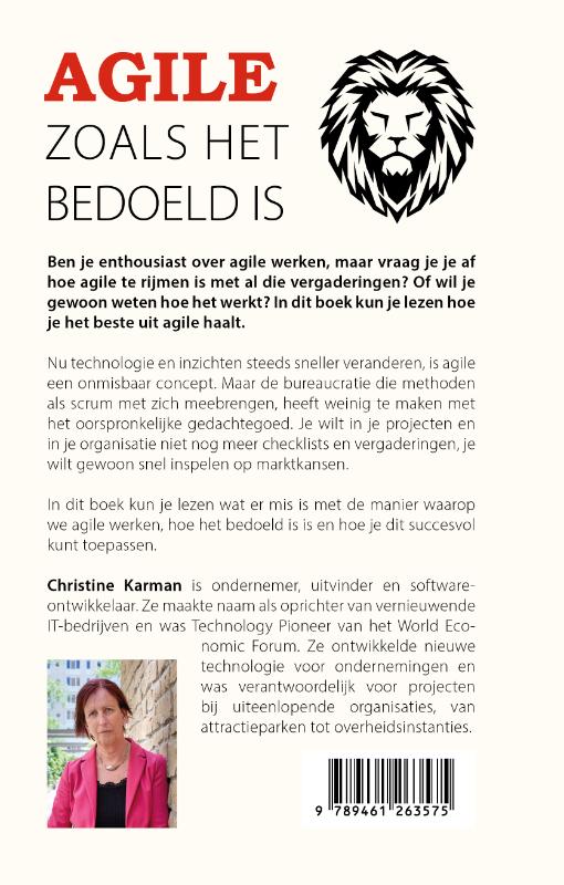 Agile zoals het bedoeld is achterkant