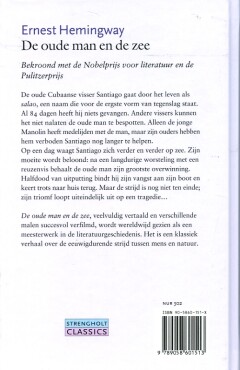 De oude man en de zee / Strengholt Classics achterkant