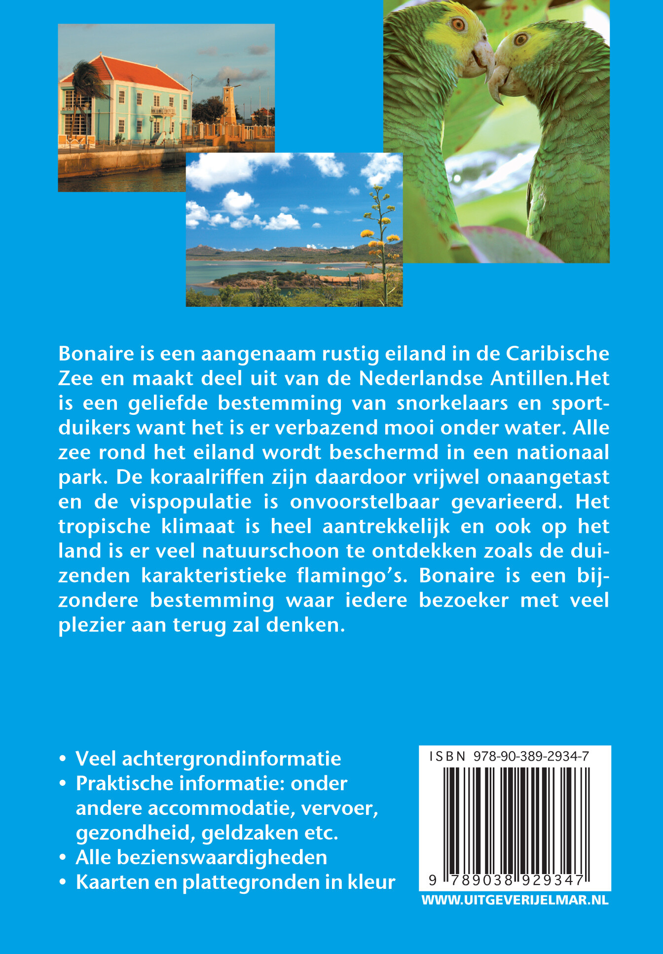 Reishandboek Bonaire / Elmar Reishandboeken achterkant