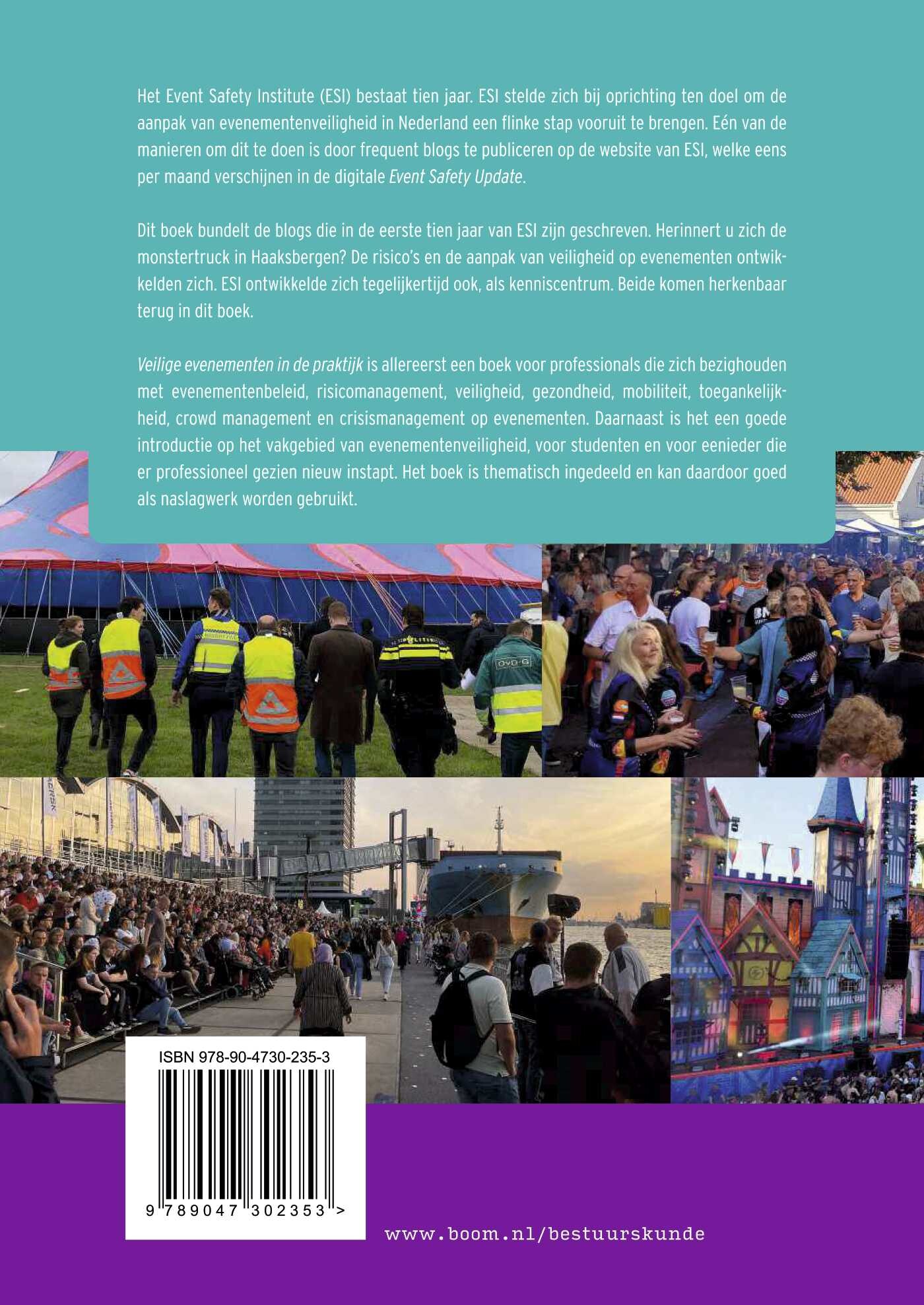 Veilige evenementen in de praktijk / Bestuurskunde & politicologie overig achterkant