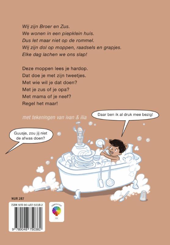 Een huis vol moppen / Toneellezen achterkant