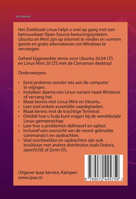 Zoekboek Linux - met Ubuntu en een vleugje Mint achterkant