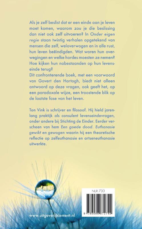 Onder eigen regie achterkant