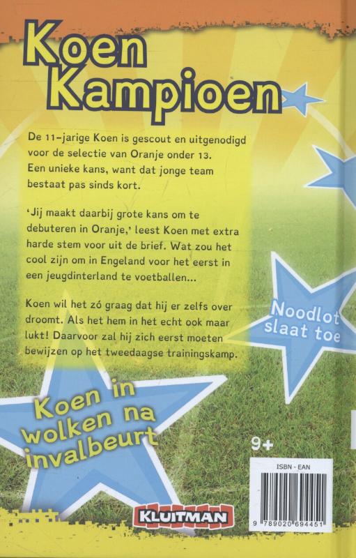 Eerste interland / 9+ / Koen Kampioen achterkant