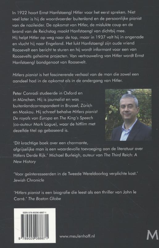 Hitlers pianist Hitlers pianist achterkant