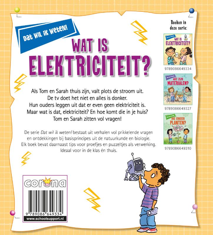 Dat wil ik weten! - Wat is elektriciteit? achterkant