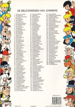 De schat van de zeerover / De belevenissen van Jommeke / 37 achterkant