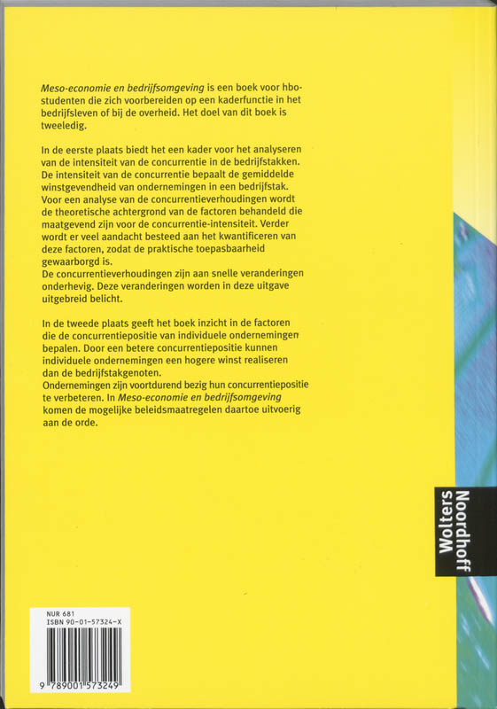 Meso economie en bedrijfsomgeving achterkant