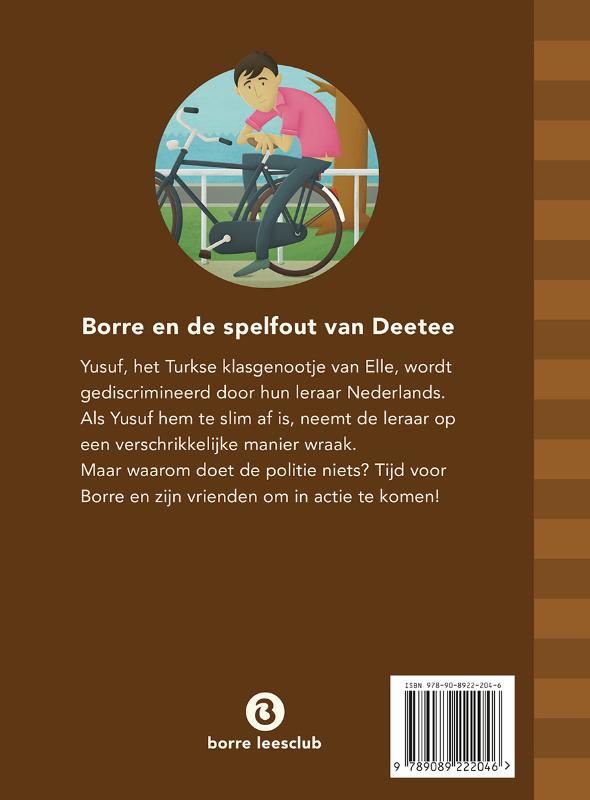 De Gestreepte Boekjes  -   Borre en de spelfout van deetee achterkant