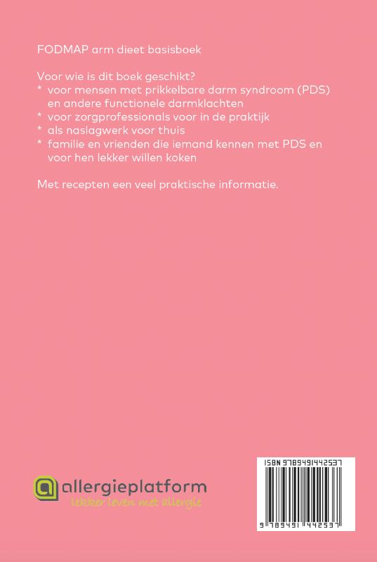 FODMAP arm dieet basisboek achterkant