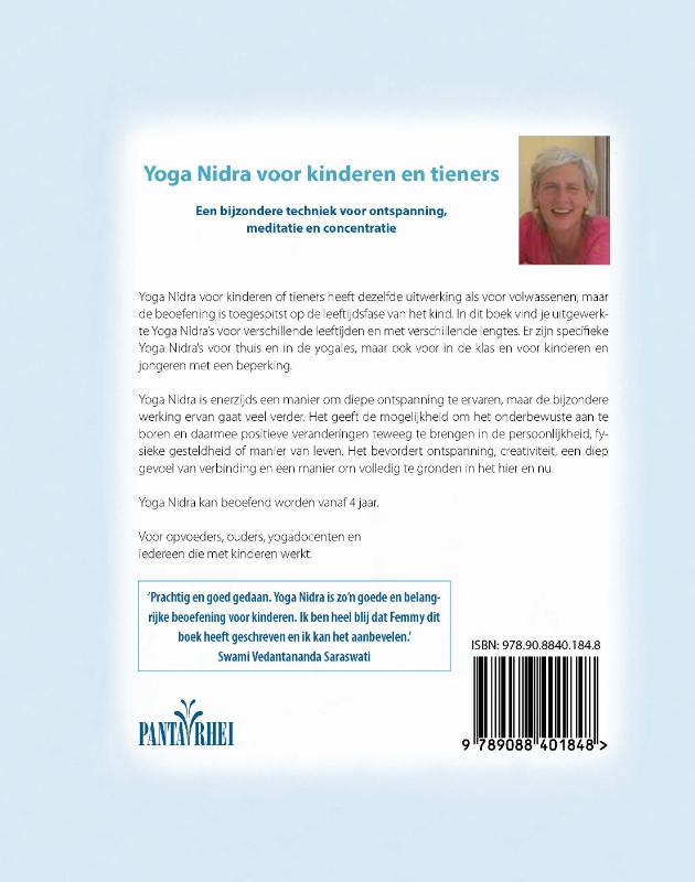 Yoga Nidra voor kinderen en tieners achterkant