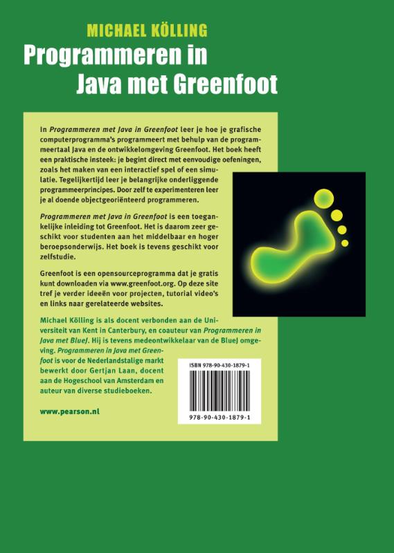 Programmeren in Java met Greenfoot achterkant