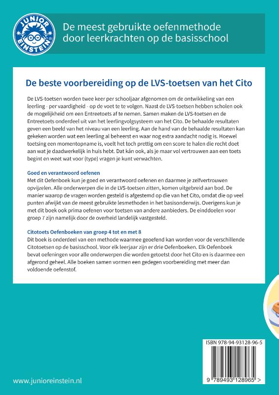 Citotoets Oefenboek / (1) groep 7 / Deel 1 / 1 achterkant