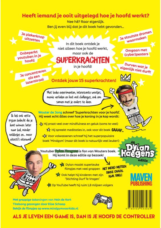 Superkrachten voor je hoofd achterkant