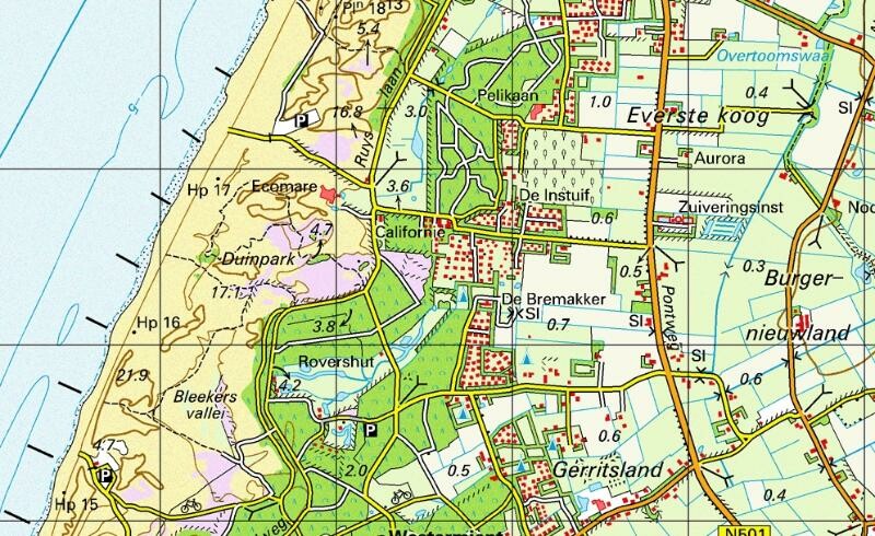 Topografische Atlas van Nederland achterkant