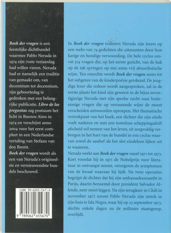Boek der vragen achterkant