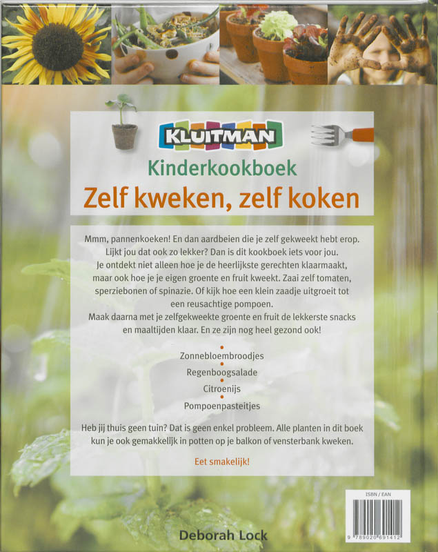 Kluitman kinderkookboek achterkant