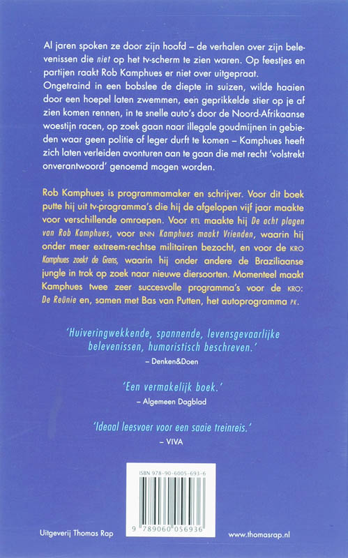 Naar de haaien Naar de haaien achterkant