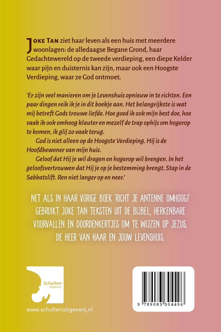 God in het trappenhuis achterkant