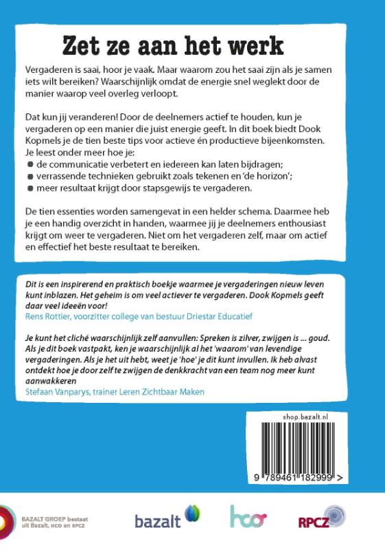 Zet ze aan het werk achterkant