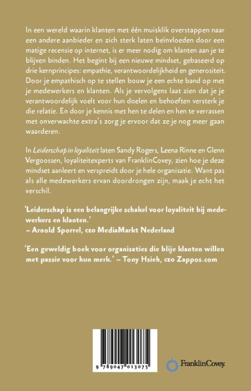 Leiderschap in loyaliteit achterkant
