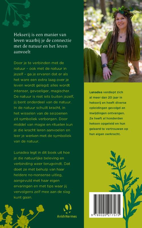 Heks in het groen achterkant