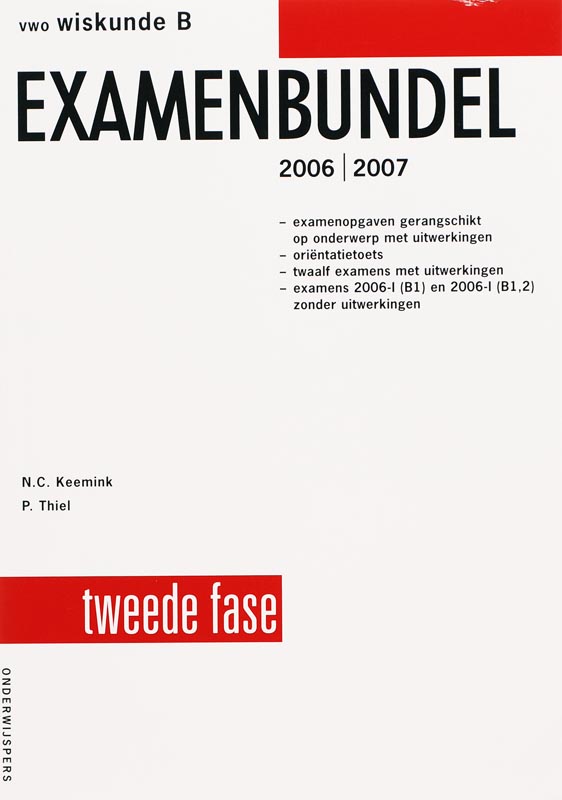 Examenbundel vwo Wiskunde B 2006/2007