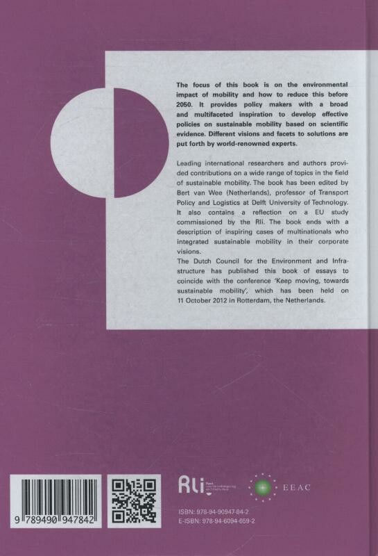 Keep moving, towards sustainable mobility achterkant