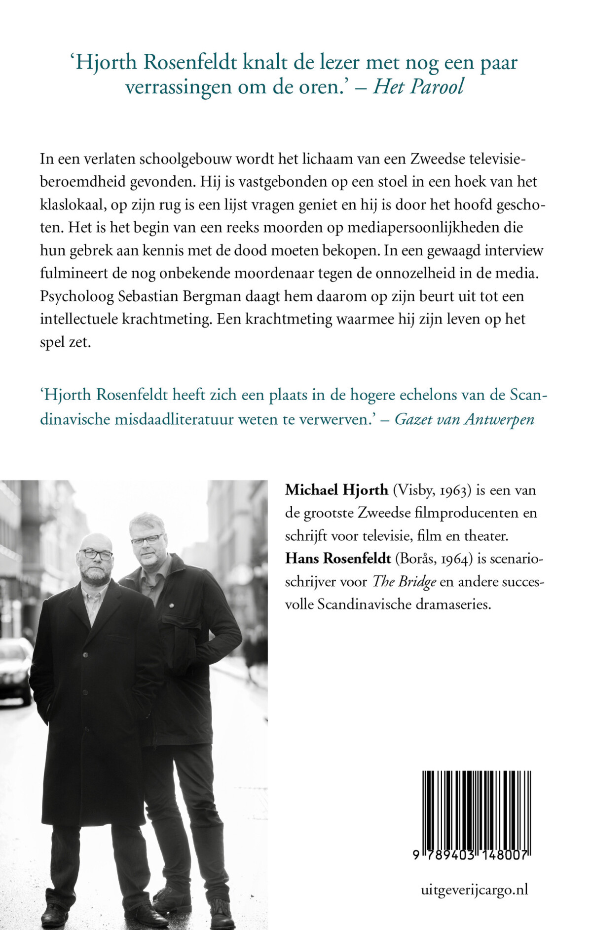 De test / De Bergmankronieken achterkant