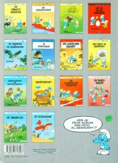 De vliegsmurf / De smurfen / 14 achterkant