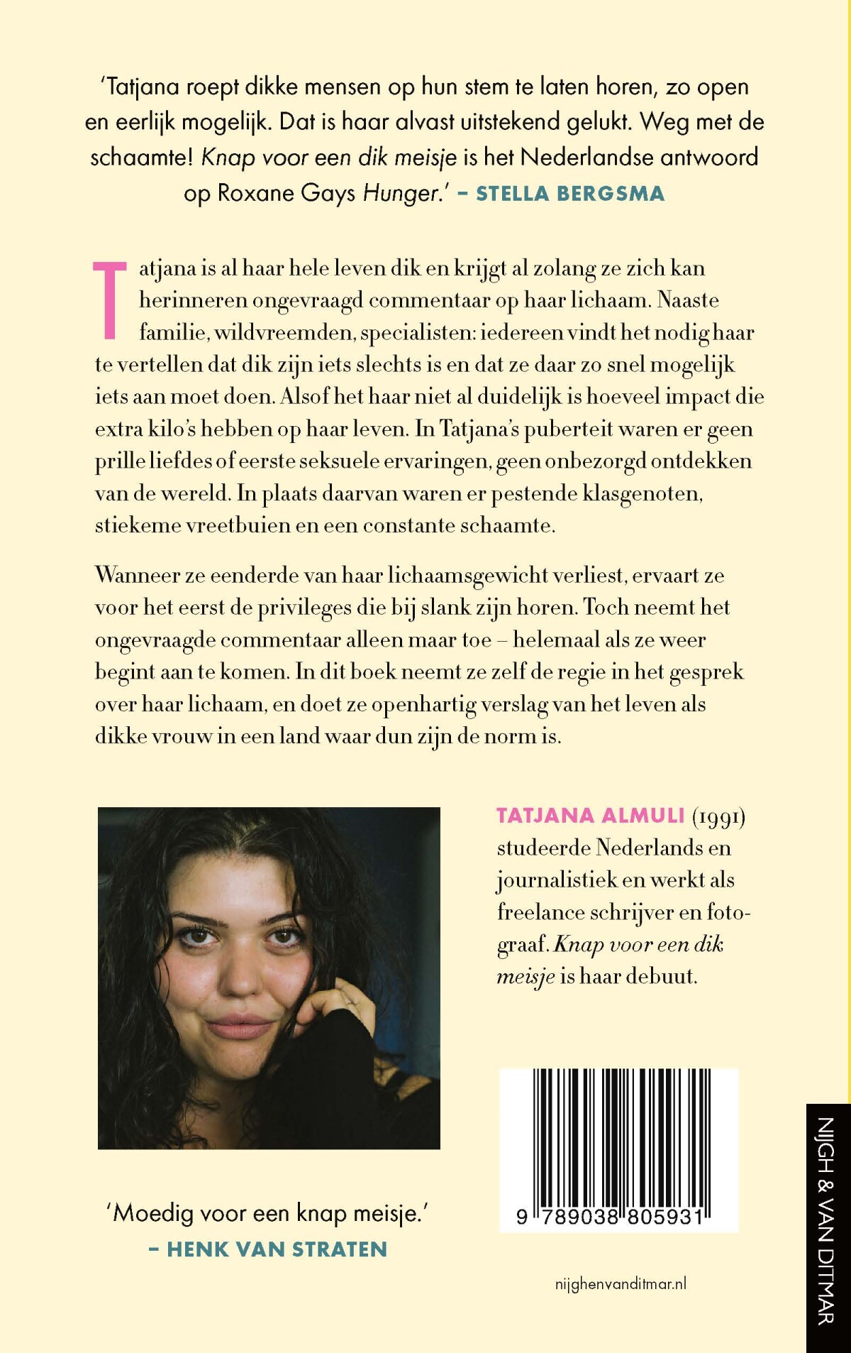 Knap voor een dik meisje Knap voor een dik meisje achterkant