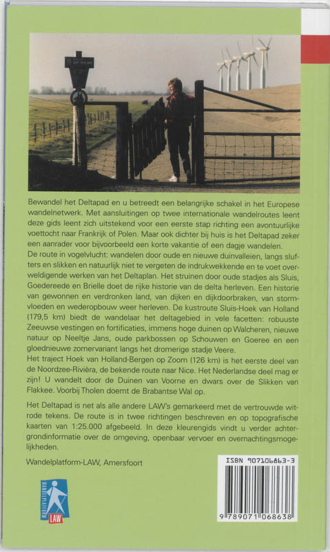 Het Nederlands Kustpad / 1 Deltapad / LAW-gids / 5 achterkant