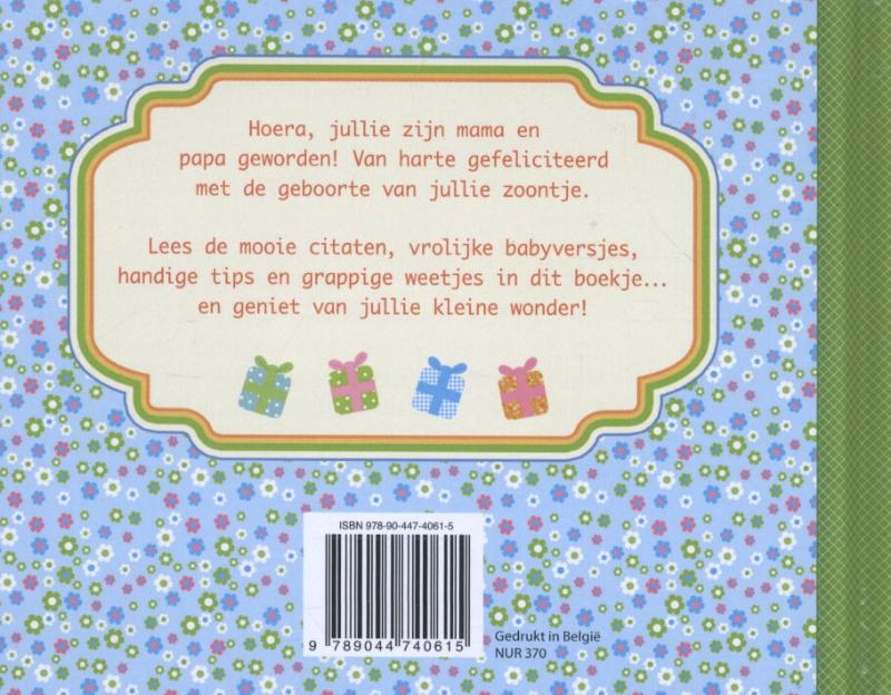 Hoera, een jongen! Hoera, een jongen! achterkant