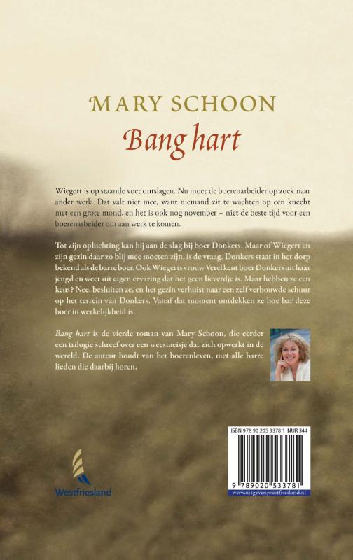 Bang hart achterkant